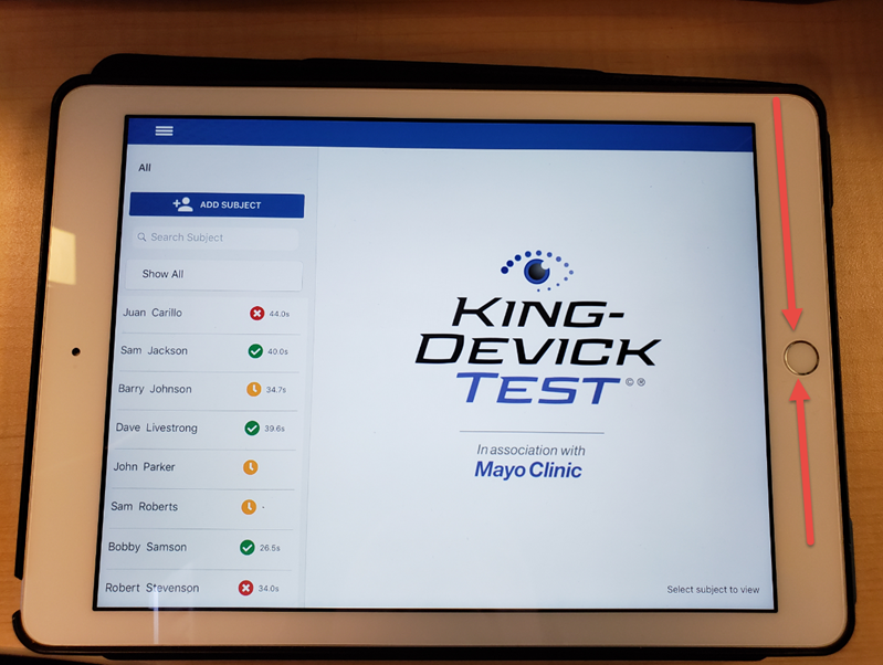 Force Closing Apps (iOS) - King Devick Support